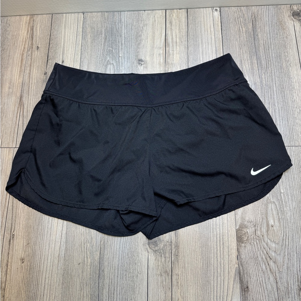 Nike Women's Running Shorts Sz. Medium Performance Stretch Black Quick Dry Lined